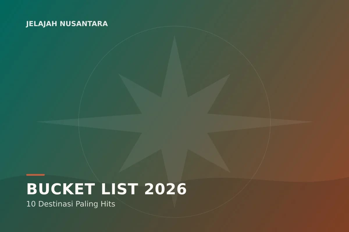 Ilustrasi destinasi wisata Indonesia populer 2026