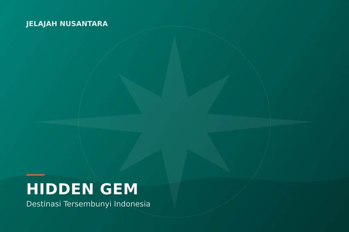 Ilustrasi destinasi hidden gem Indonesia