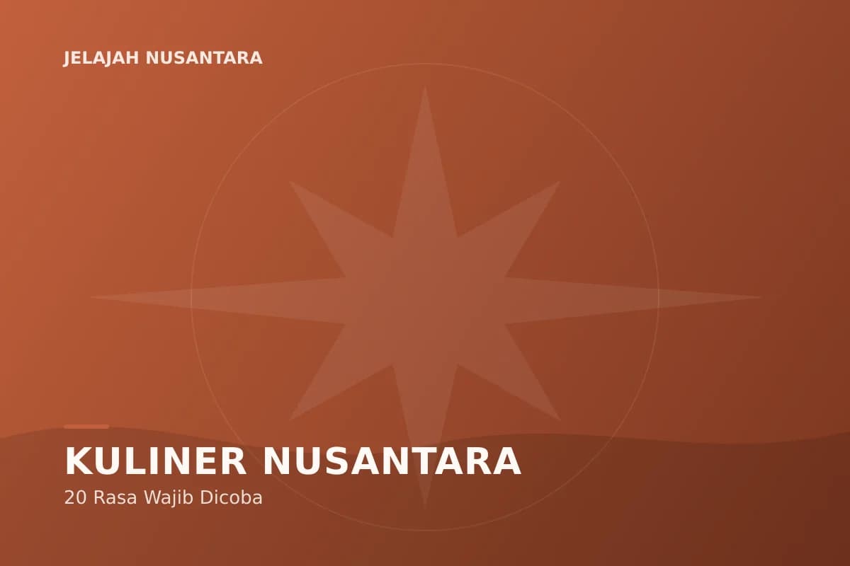 Ilustrasi wisata kuliner khas Indonesia